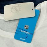 Reebok 2017 NHL LA All Star Official Logo Cap Sleeve White T-Shirt Women's L Photo 4