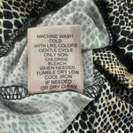 Philosophy  Black and Brown A-Line Skirt Sz L Animal Print Panel Circle Photo 4