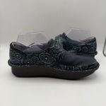 Alegria Dena Dream Fit Clogs Womens Size 37 US 7-7.5 Blue Leather Slip On Shoes Photo 7