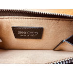 Jimmy Choo Coin Case Wallet Zip-Around Floral Pattern LISE-Z Card Holder Purple Photo 12