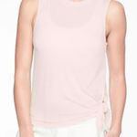 Athleta  Asymmetrical Side Tie Light Pink Tank Top Photo 0