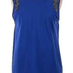 ✨Pearl Royal Blue Sequence Blouse✨ Blue Photo 0