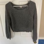 Garage Off The Shoulder Cropped Sweater Photo 0