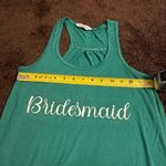 Bella Canvas green bridesmaid tank top S Photo 7