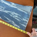 SONG Bootcut Split Hem Acid Wash Painted Look Jeans Size 3‎ or 26 Y2K Streetwear Blue Photo 9