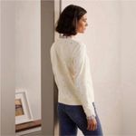 BODEN Holly Jersey Ruffle Trim Gold Polka Photo 1