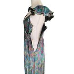 Saylor - NWT Imara Metallic Colorful Ruffle Maxi Gown Dress Sz S Photo 7