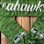 Foco Forever Collectibles Seattle Seahawks Football Scarf Blue Green 57inch Photo 0