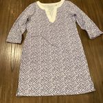 Tommy Bahama  Aubrey Blue Tile Print Tunic Dress Size XS deep ultramarine Photo 10