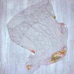 John Mark Colorful Floral Embroidered lace sheer Pullover A Photo 5