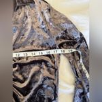 Sophie Rue  Small Deep Violet Crushed Velvet Rushed Button Up Shirt Purple Photo 7