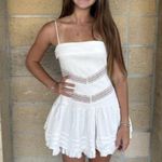 Free People  Bliss Beauty Mini Dress in Ivory Size Medium Photo 9