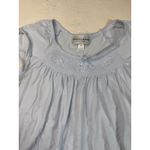 Miss Elaine Petites Light Blue Cotton Blend Sleeveless Nightgown Size PS Photo 1