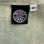 Produce Co 100% Linen Tropical Button Up Shirt Sz M Vacation Beach Green Size M Photo 5