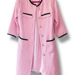 Alexia Admor Kairo Tweed Dress Pink & Black Tweed Button Front Mini Dress Size 6 Photo 0