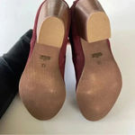 Diba Suede Sleek Bootie in Burgundy and Gold Size 7.5 New without box! Red Photo 7