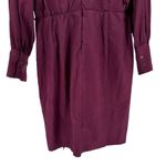 Julia Jordan  Long Sleeve Wrap Neck Short Dress in Cabernet size 16 NWT Photo 8