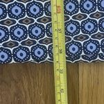 J. McLaughlin Devon Geometric Sheath Dress Blue Tan Geometric Career Stretch Photo 7