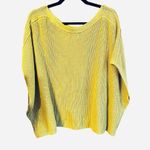 Lane Bryant Lane Brant Yellow Oversized Cotton Semi-Crop Drop-Shoulder Sweater Sz 14/20 Photo 4