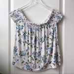 American Eagle  Outfitters Floral Off Shoulder Soft Smocked Top Small Photo 48