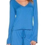 Michael Lauren Women’s Size M Marine Blue Nelson Long Sleeve One Piece Romper Photo 0