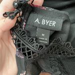 A Byer A. Byer High Neck Floral Blouse Photo 3