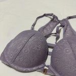 Victoria's Secret Victoria’s Secret Very Sexy Purple Lace Push Up Bra 32D Strappy Racer Back Photo 5
