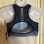 Zobha  Heather Gray Cut Out Racerback Sports Bra Large Photo 11