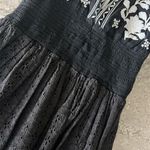 Area Stars Callie Smocked Lace Embroidered Dress, Black & White Size S $220 Photo 10
