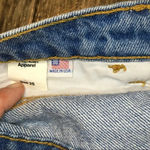 American Apparel Light Wash Mid Rise Rolled Denim Shorts Women’s Size 25 Photo 3