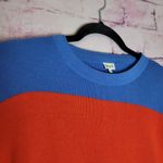 KULE THE CASPIA STRIPED SWEATER SILK CASHMERE KNIT BLEND SMALL Red Photo 2