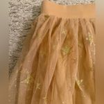 Torrid Skater Tulle Star Brown & Gold Holiday New Years Mini Skirt- size 1 Photo 4