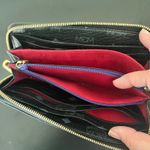 MCM Visetos Monogram Zip Around Wallet Black Gold Studded Photo 7