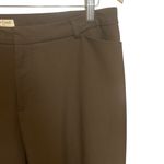 Coldwater Creek Women Natural Fit Pants 12 Brown Straight Leg Minimal Office Photo 5