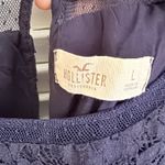 Hollister  Navy Lace Babydoll Romper Y2K Juniors Large Lined Floral Cottagecore Photo 4