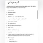 Free People NWT  Charlie maxi Dress In Blue Long Sleeves Button Down V-Neck Small Photo 7