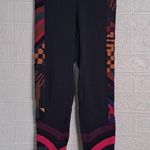 Farm Rio Women's Abstract Leggings, Abstract Patches, Black Print, S Photo 8