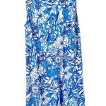Lilly Pulitzer NWOT  Lela Henley Tank Dress Blue Tang Flocking Fabulous Sz Medium Photo 2