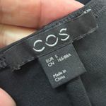 COS NWOT  Black A-line Dress Tie Back Small Photo 3