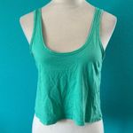 BP . Washed Crop Swing Tank Blue Scoop Neck Cotton & Modal Top Sze XS Photo 1