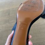 Aquatalia  black open tie baylor leather heels sandals Photo 4