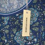 Max Studio Women's Sleeveless Blue Floral Dress Size Large Photo 6