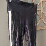 Spanx  Faux Leather Side Stripe Leggings Black - Small Photo 2