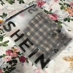 SheIn brown plaid mini skirt Photo 3