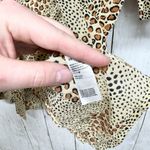 Amuse Society  SHIRT Women's Sz XS Short Sleeve Button Front Animal Print Viscose Photo 3