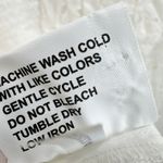 Gianni Bini Katrina Eyelet Mini Dress Cotton Long Sleeve A Line White Medium NWT Photo 8