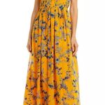 AQUA Bloomingdale’s Square Neck Evening Dress in Apricot, Size S New w/Tag $298 Photo 4