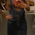 La Chapelle La Chappelle Denim skirt overall dark wash S Photo 0