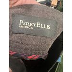 Perry Ellis Women’s  Preppy A Line Wool Mini Skirt Brown Medium Business Casual Photo 5