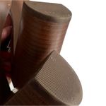 Tory Burch Florian Woven Leather Red/Navy/White 4.25” Block Heel Sandal Size 8M Photo 9